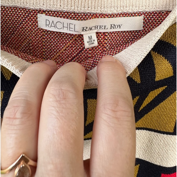 RACHEL Rachel Roy | Geometric Print Bodycon Knit Mini Skirt - Picture 2 of 3